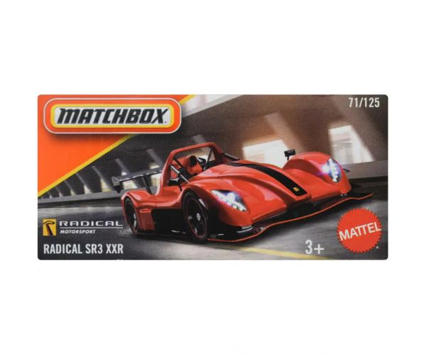 Matchbox: Papírdobozos Radical SR3 XXR kisautó 1/64 - Mattel