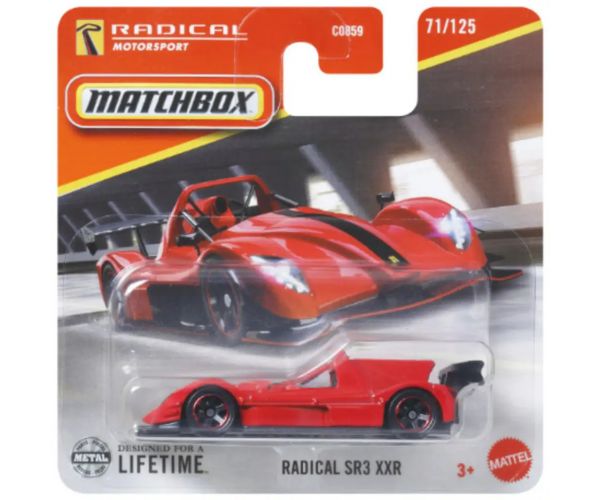 Matchbox: Radical SR3 XXR kisautó 1/64 – Mattel