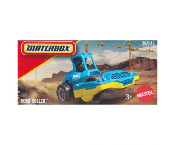 Matchbox Road Roller kék kisautó 1/64 – Mattel