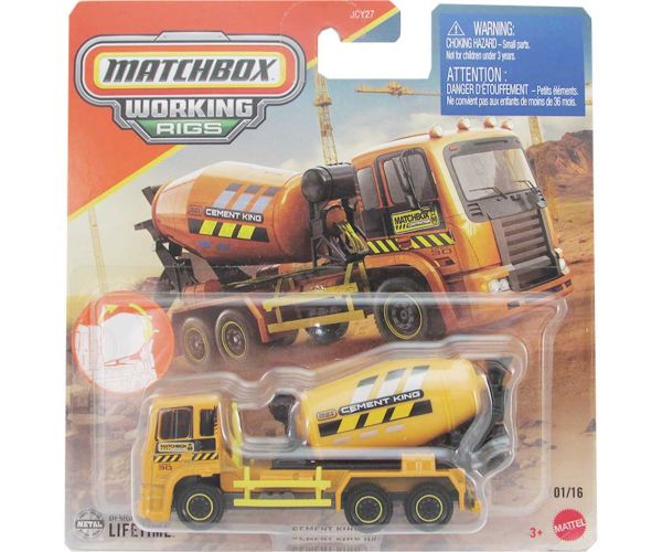 Matchbox: Working Rigs Cement King munkagép 1/64 - Mattel