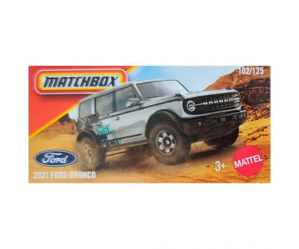 Matchbox: Papírdobozos 2021 Ford Bronco szürke kisautó 1/64 - Mattel