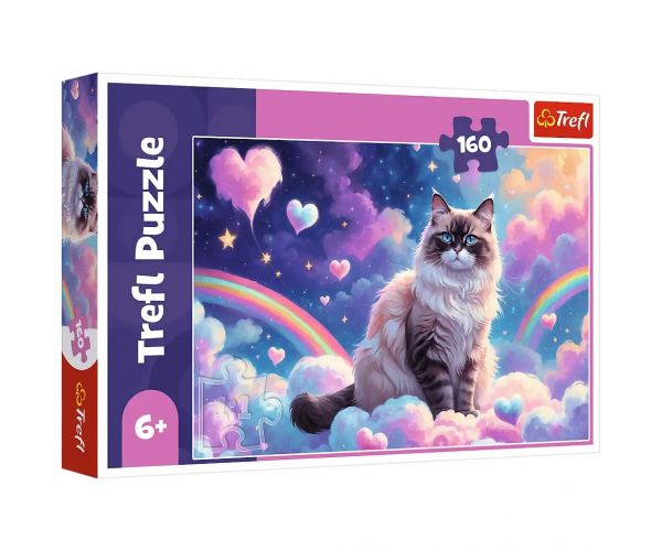 Cica a felhők birodalmában 160db-os puzzle - Trefl