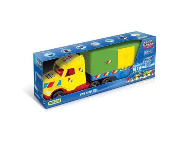 Magic Truck Basic: Kamion sa kontejnerom i svijetlom 80cm - Wader