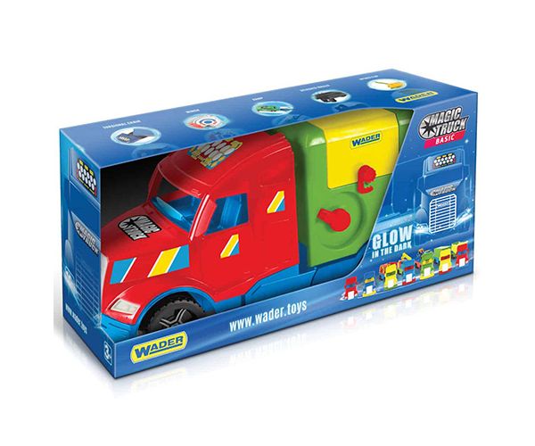Magic Truck: Kamion za smeće sa fluorescentnim svjetlima 60cm - Wader