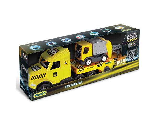 Magic Truck Technic: Kamion sa vozilom za odvoz smeća 80cm - Wader