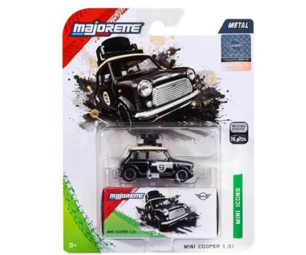 Majorette: Deluxe autómodell - Mini Cooper 1.3i - fekete - Simba Toys
