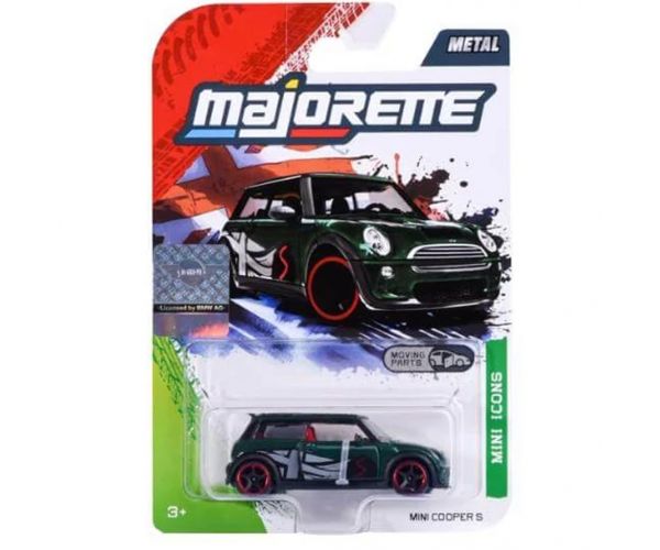 Majorette: Prémium autómodell - Mini John Cooper S - zöld - Simba Toys
