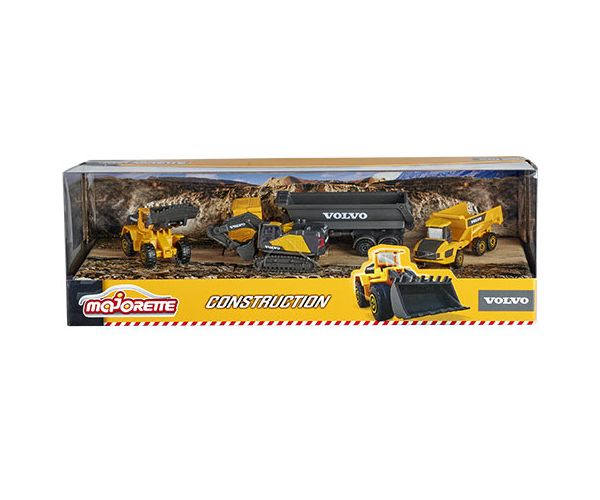 Majorette - Volvo Edition set građevinske opreme set od 4kom - Simba Toys