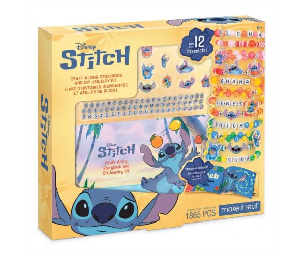 Make it Real: Stitch karkötőkészítő szett mesekönyvvel