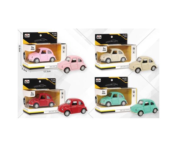 Mali automobil Volkswagen Beetle na povlačenje u nekoliko verzija