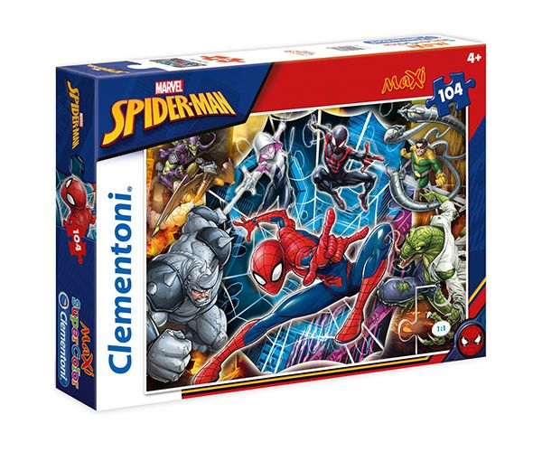 Marvel Spiderman i neprijatelji Maxi puzzle 104kom - Clementoni