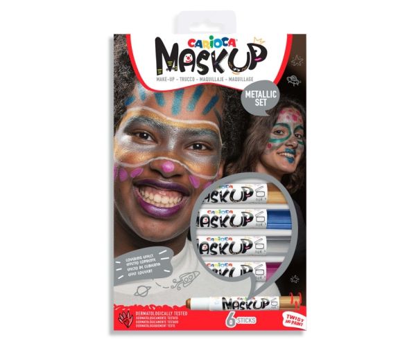 MaskUp Metallic boja za lice set 6kom - Carioca