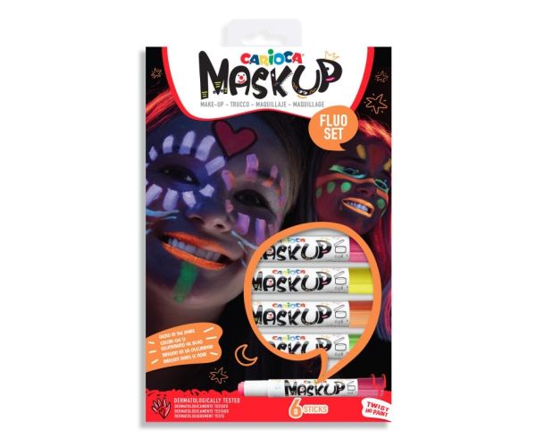 MaskUp Neon boja za lice set 6kom - Carioca