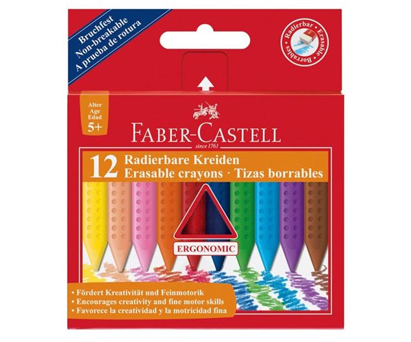 Masne krede na brisanje set od 12 kom - Faber-Castell