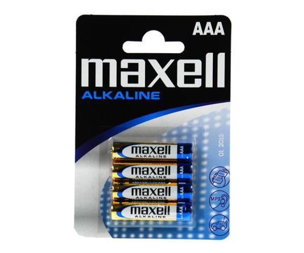 Maxell: Alkalne AAA LR03 baterije od 1,5V - 4 kom