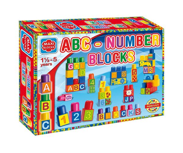 Maxi Blocks ABC építőkockák 64db-os - D-Toys