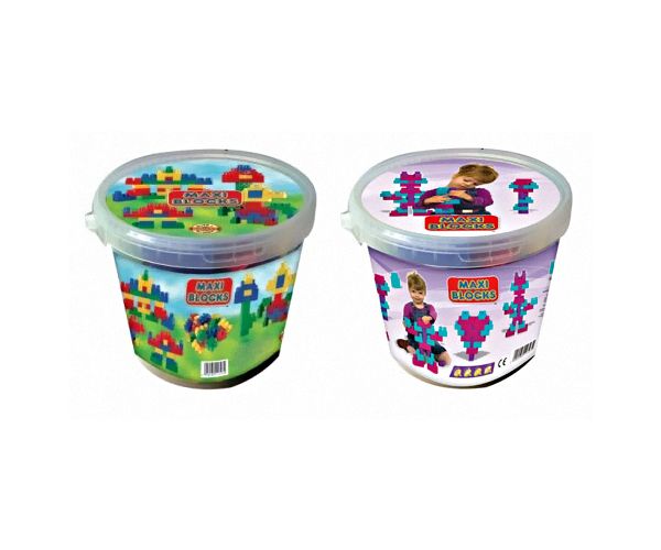 Maxi Blocks kocke za gradnju u kablu, 32 kom. - D-Toys