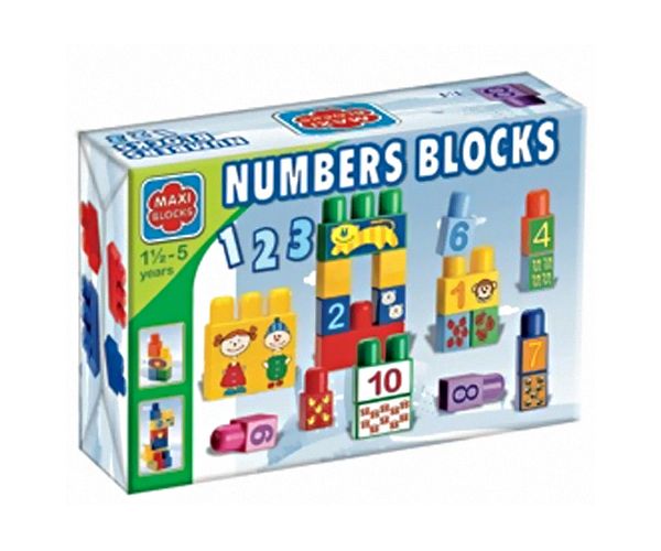 Maxi Blocks kockice sa figurama i brojkama - D-Toys