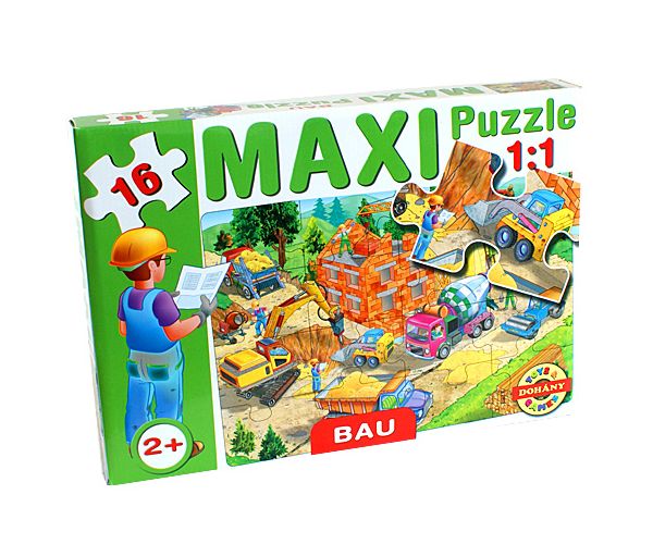 Maxi puzzle Gradnja - D-Toys