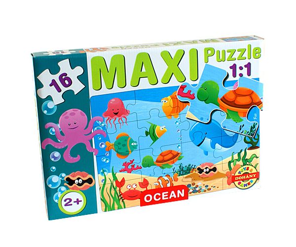 Maxi puzzle morskim životinjama - D-Toys