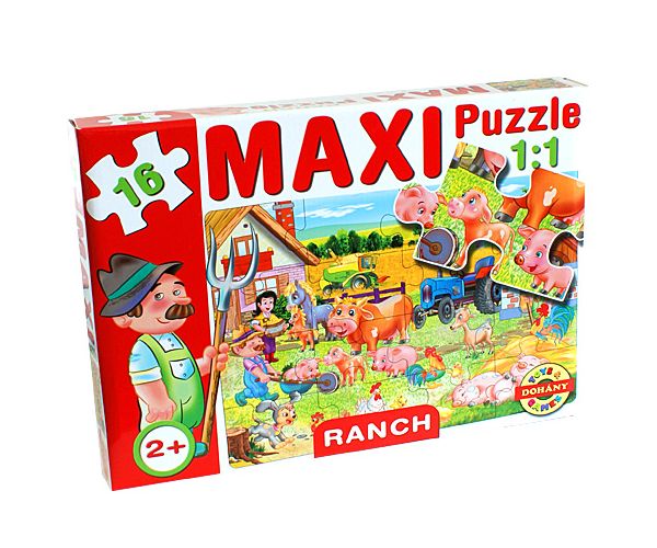 Maxi puzzle sa domaćim životinjama - D-Toys