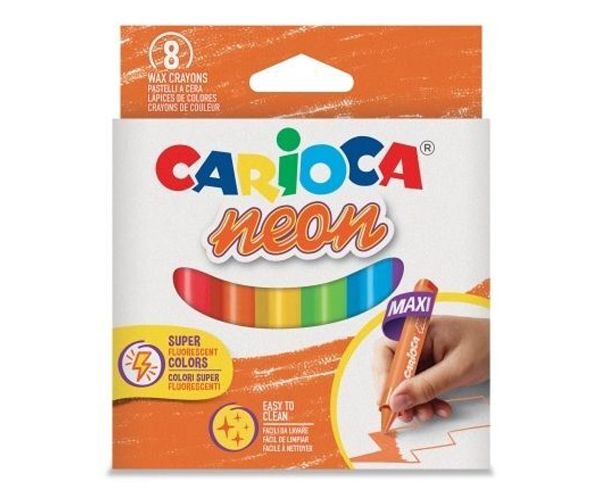 Maxi trokutasti set neonskih bojica od 8 komada - Carioca
