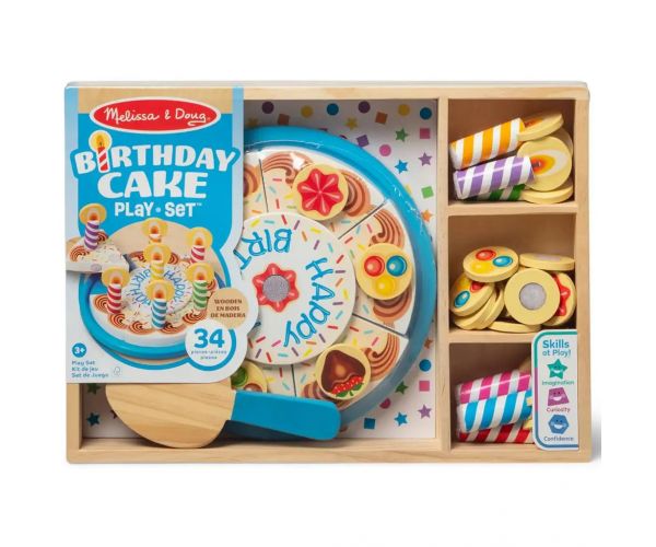 Melissa&Doug: Szülinapi torta játékszett fából - Spin Master