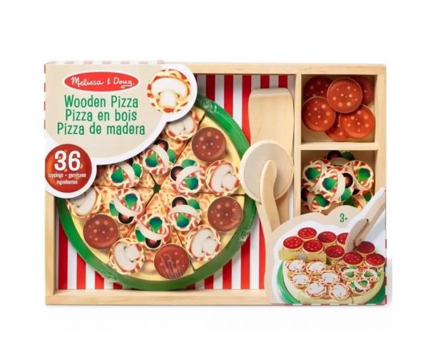 Melissa&Doug: Fa Pizza party játékszett - Spin Master