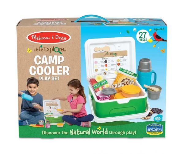 Melissa & Doug: Hűtőtáska ételekkel és kiegészítőkkel játékszett