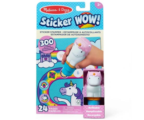 Melissa&Doug: Sticker WOW! Matrica pecsételő – Unikornis – Spin Master