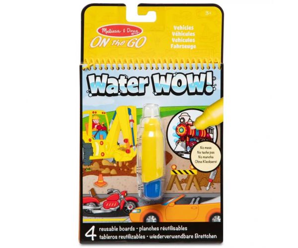 Melissa&Doug: Water WOW! Rajzolás vízzel - Járművek – Spin Master