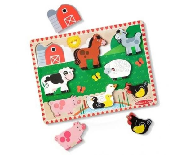 Melissa&Doug: Állatos kirakó - Farm - Spin Master