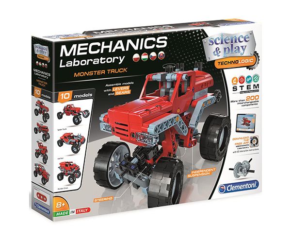 Mechanics Laboratory Monster Truck 10u1 set - Clementoni