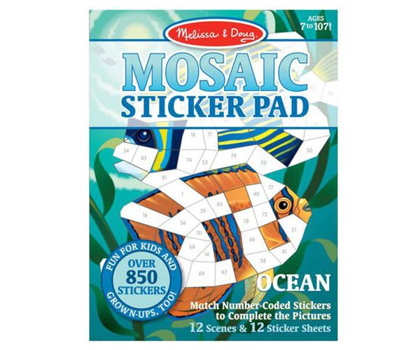 Melissa & Doug: Knjiga sa naljepnicama sa mozaik oceanom