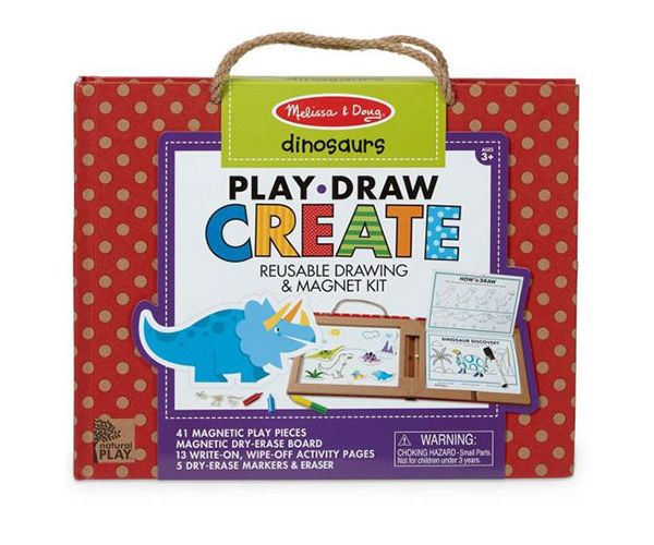 Melissa & Doug: Set za crtanje dinosaura koji se može izbrisati i magnetska kreativna igra