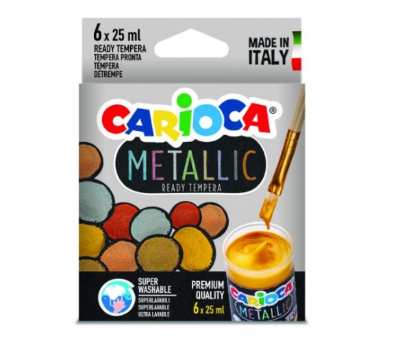 Metallic set tempera 6kom - Carioca