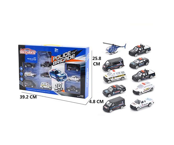 Metalna policijska vozila sa helikopterom 10kom