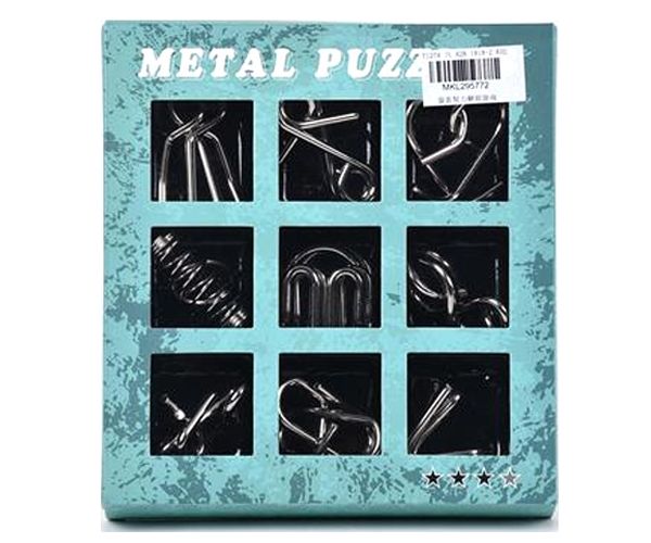 Metalne puzzle 9kom