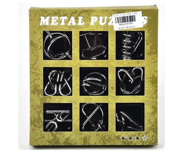 Metalne Puzzle set 9kom