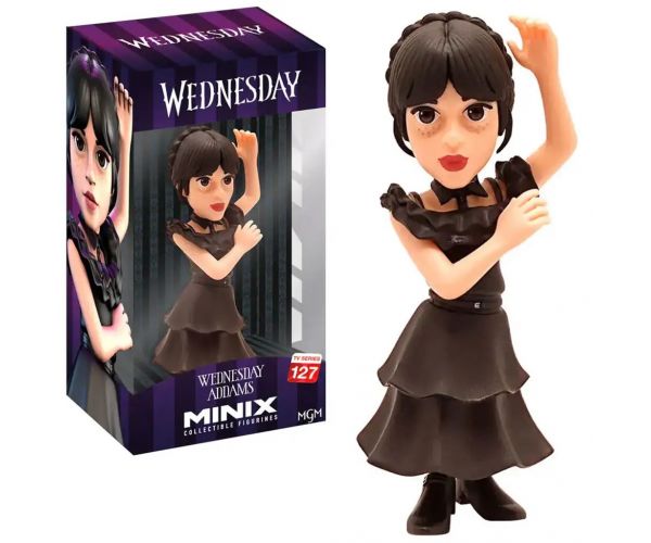MINIX - Wednesday Adams prémium karakter figura báli ruhában 12cm