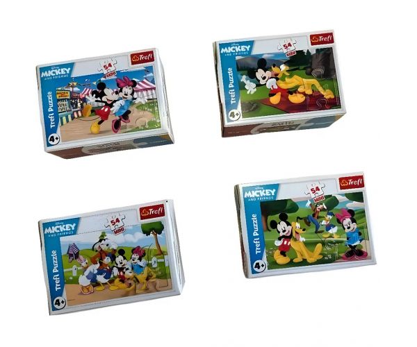 Mickey egér 54db-os mini puzzle több változatban 1db - Trefl
