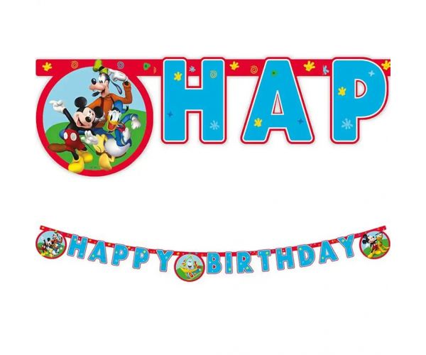 Mickey Mouse rođendanski party banner 200cm