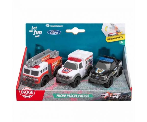 Mikro mentő járművek többféle változatban 1/64 - Dickie Toys