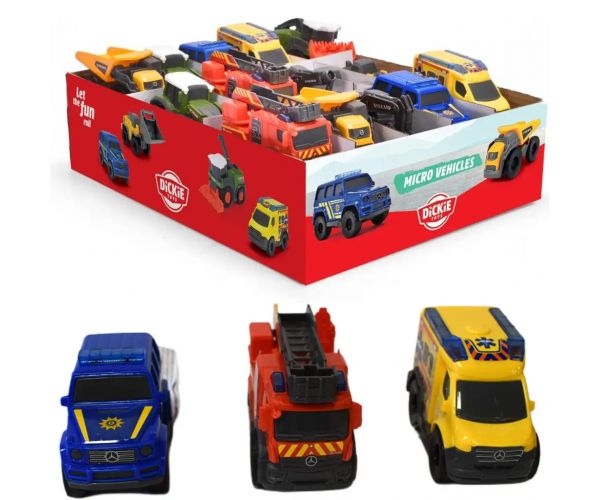 Micro járművek többféle változatban 1 db - Dickie Toys