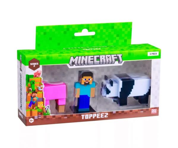 Minecraft 3D Toppeez 2. széria 3 db-os figurakészlet többféle - 1db