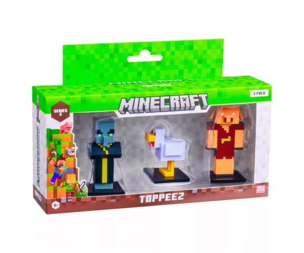 Minecraft 3D Toppeez 2. serija, set od 3 figurica, razne vrste - 1 kom