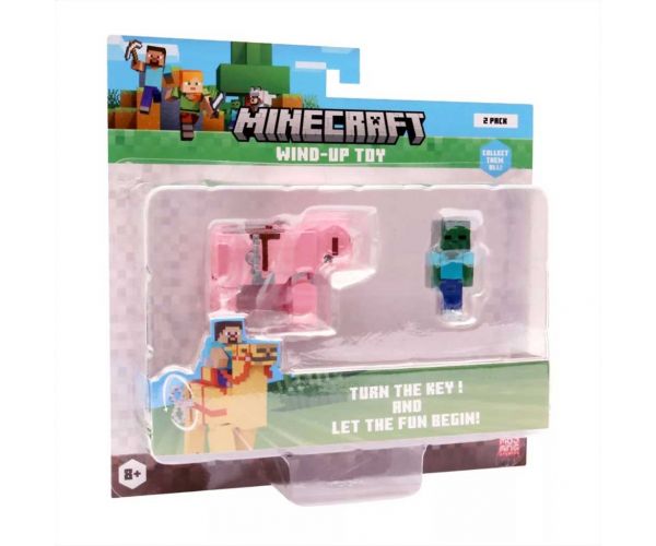 Minecraft 3D figurica s navijenom životinjom, 2. serija, u više varijanti, 1 kom