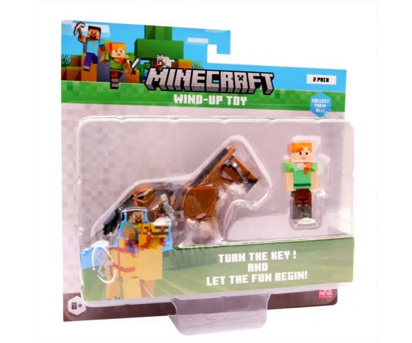 Minecraft 3D figurica s navijenom životinjom, 2. serija, u više varijanti, 1 kom