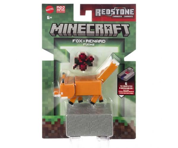 Minecraft: Róka karakter játékfigura kiegészítőkkel - Mattel