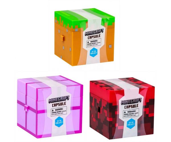 Minecraft meglepetés kapszula 7cm-es figurákkal